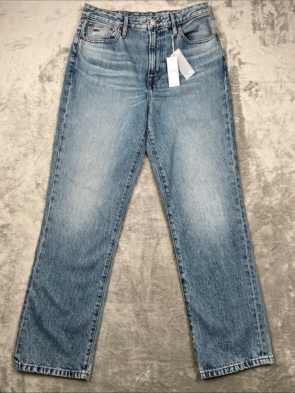 NEW Outerknown 28, 6 Women The Strand Straight-Leg Jeans 100% Organic Cotton USA